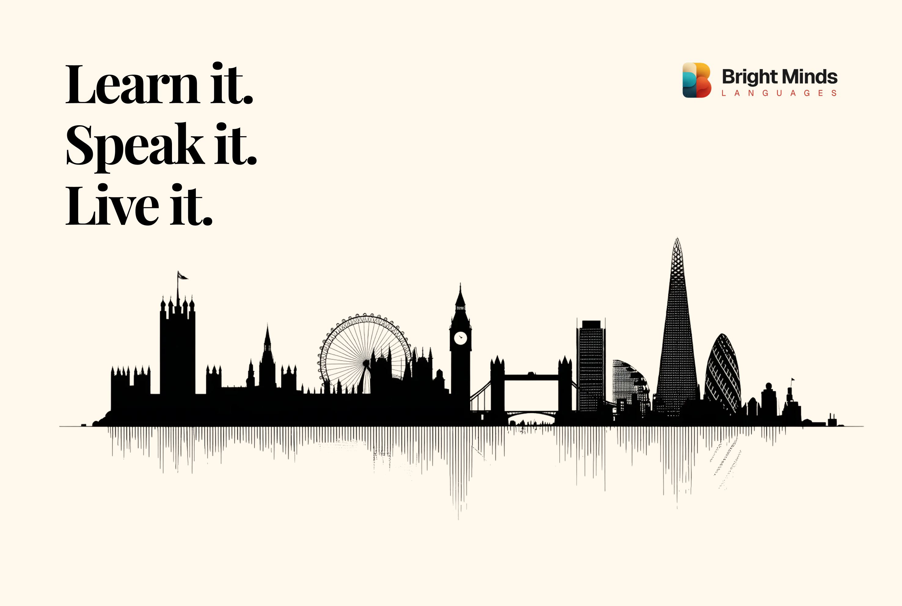 Bright Minds Languages website header